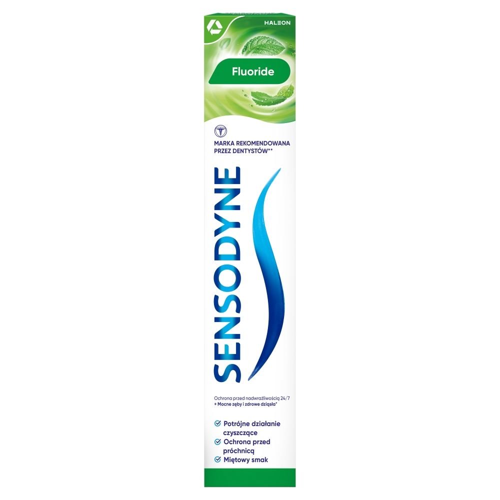 Sensodyne Sensodyne Fluoride, pasta do zębów, 75ml — Składniki i ocena