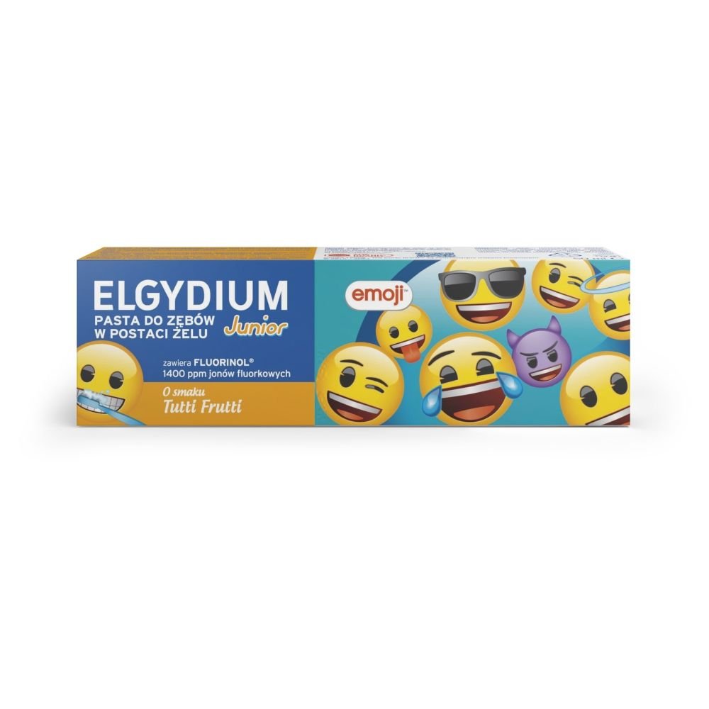 Elgydium Elgydium Junior, pasta d/zęb,p/próchnic,sm.tutti frutti,50ml