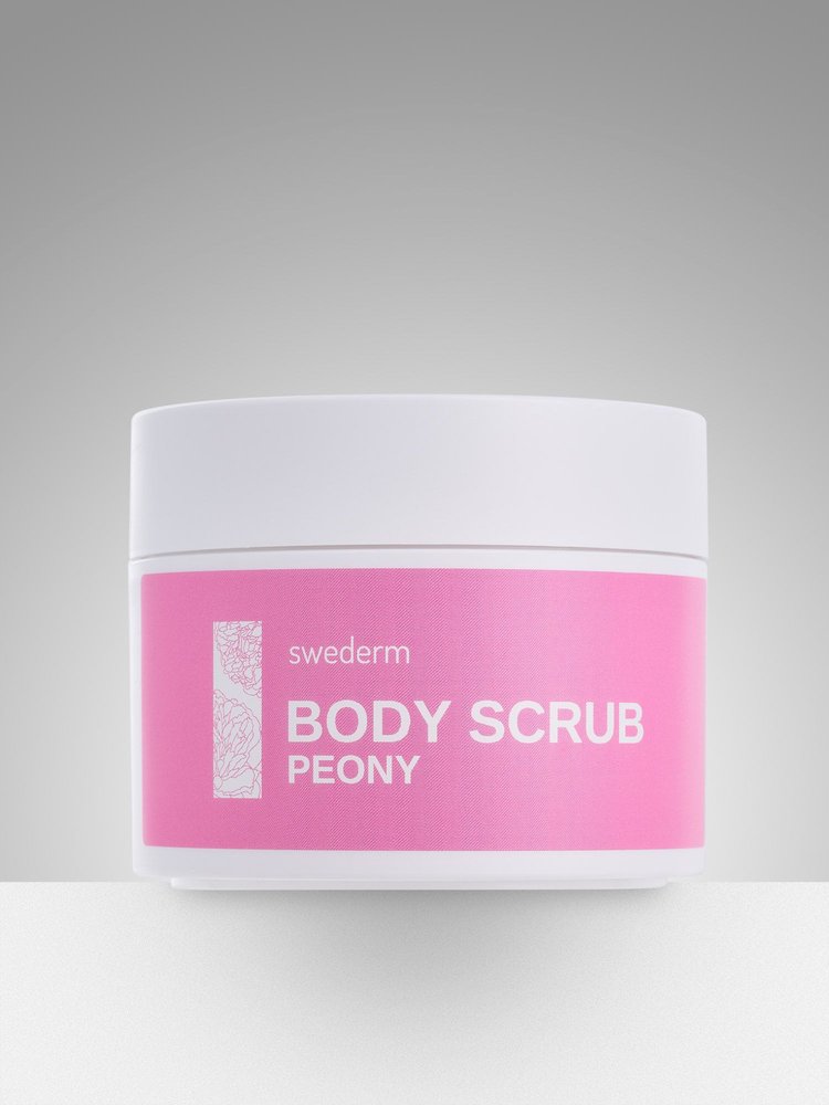Swederm Swederm Body Scrub, peeling, cukrowy, zapach piwonii, 275 g — Składniki i ocena