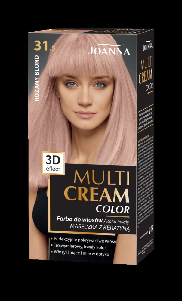 Joanna Joanna Multi Cream farba 31,5 różany blond — Składniki i ocena