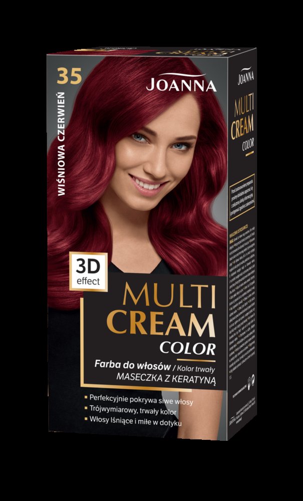 Joanna Joanna Multi Cream farba 35 wiśniowa czerwień — Składniki i ocena