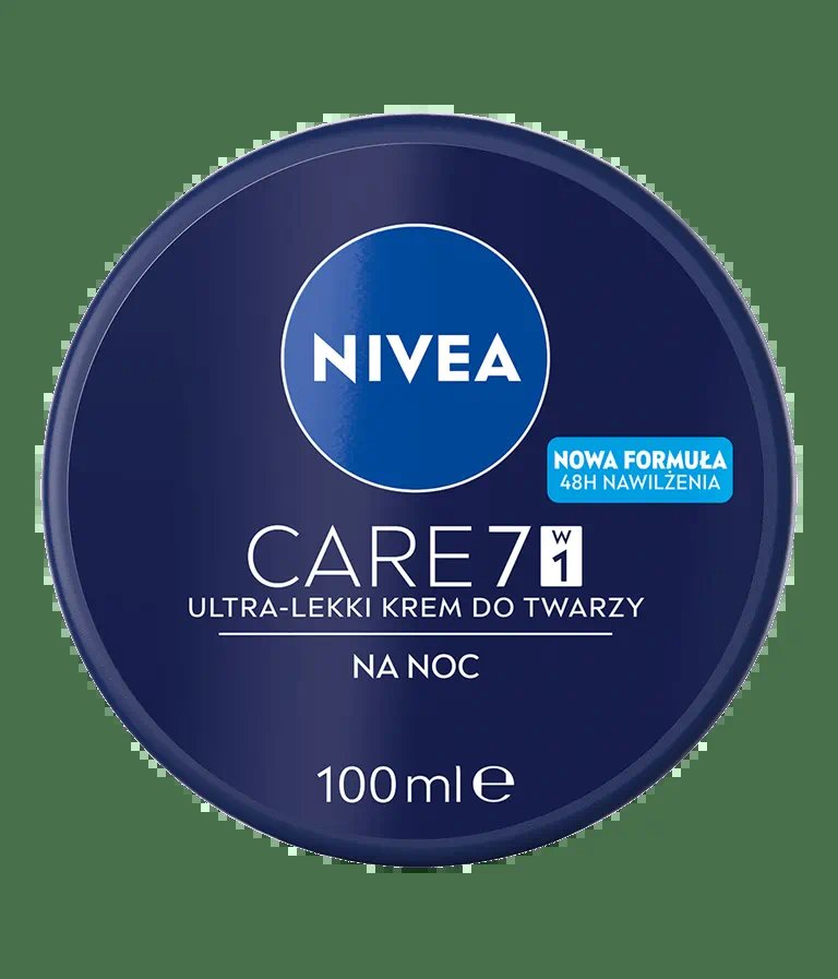 NIVEA Nivea Care 7 ultralekki krem na noc 100ml — Składniki i ocena