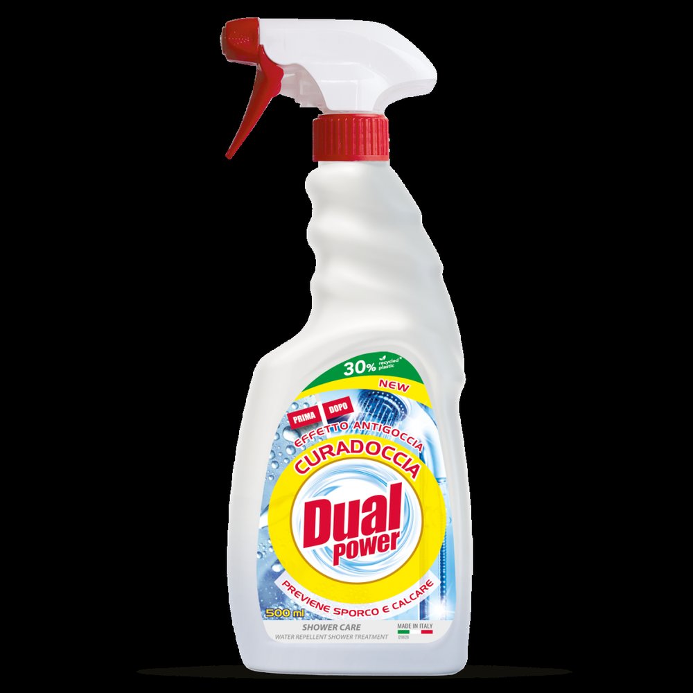 Dual Dual Power Curadoccia 500 ml – włoski płyn do czyszczenia kabin prysznicowych i łazienek — Składniki i ocena