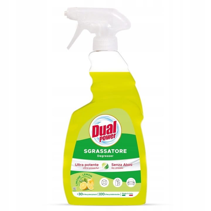 Dual Dual Power Sgrassatore Limone 750 ml – włoski odtłuszczacz o zapachu cytryny — Składniki i ocena