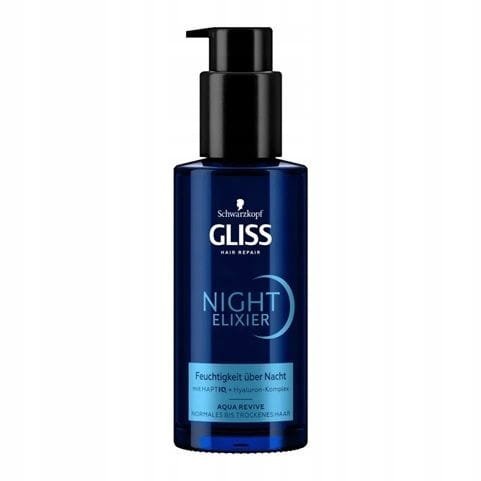 Gliss Gliss Night Elixier Aqua Revive 100 ml serum nocne do włosów — Składniki i ocena