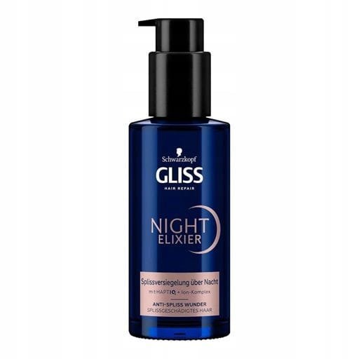 Gliss Gliss Night Elixir Anti Split Ends 100 ml nocne serum do włosów — Składniki i ocena