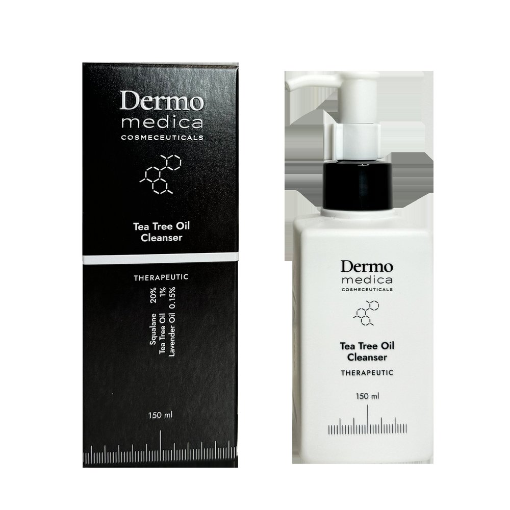 Dermomedica Dermomedica Tea Tree Oil Cleanser - Olejek myjący ze skwalanem, olejkiem z drzewa herbacianego i olejkiem lawendowym 150ml