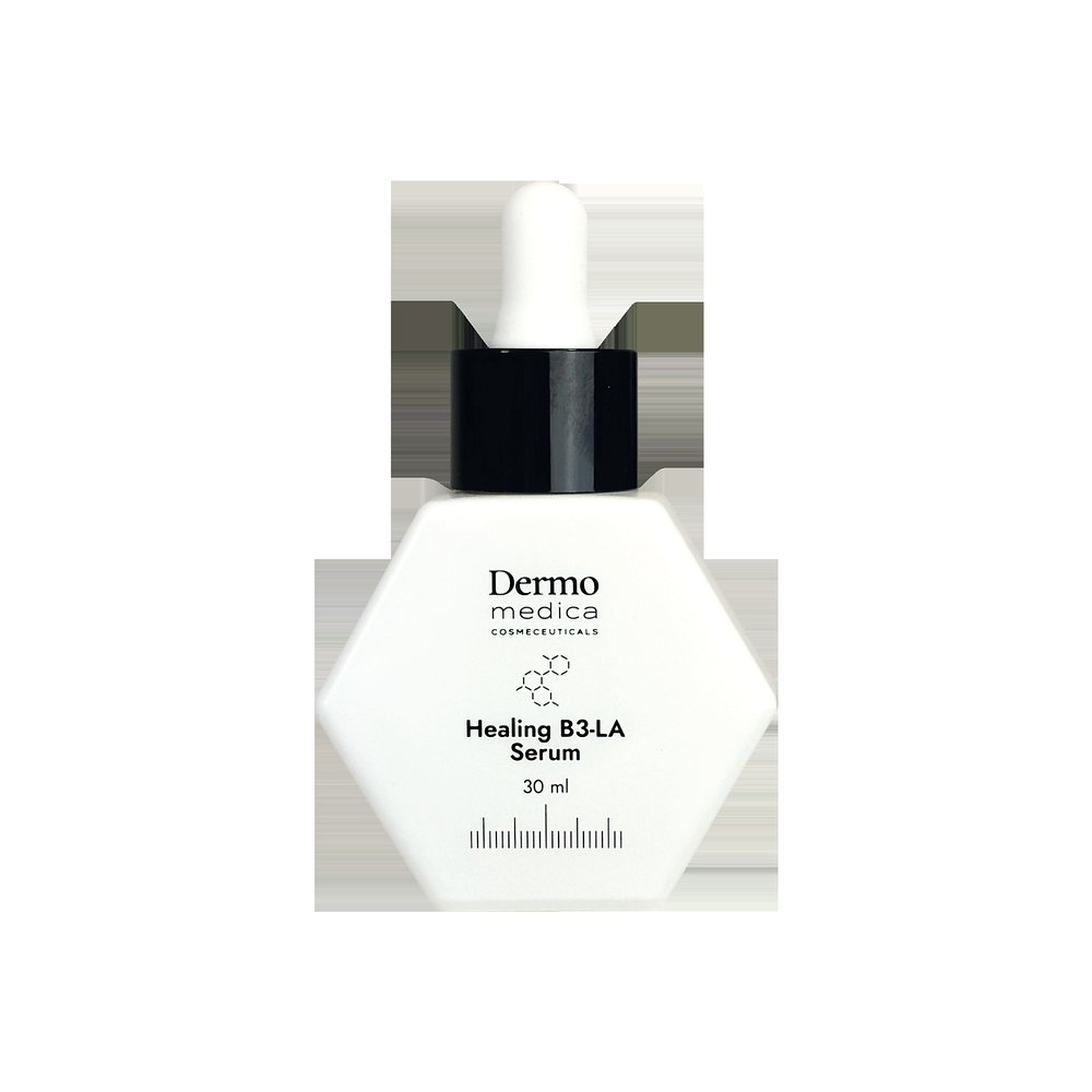 Dermomedica Dermomedica Healing B3-LA Serum - Regenerujące serum z witaminą B3 i kwasem linolowym (omega-6) 30ml — Składniki i ocena