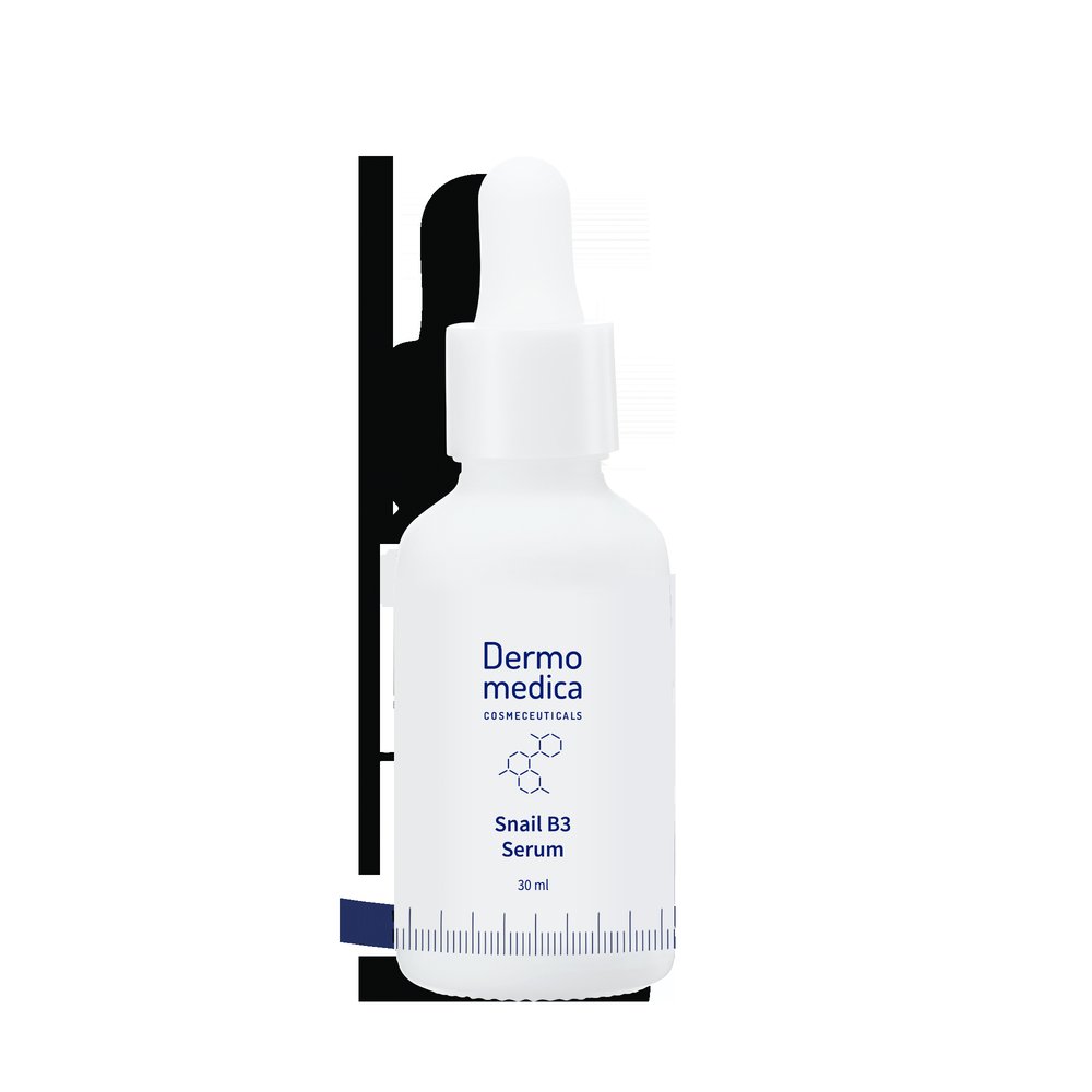Dermomedica Dermomedica Snail B3 Serum - Naprawcze i przeciwstarzeniowe serum z ekstraktem ze śluzu ślimaka, niacynamidem i beta-glukanem 30ml