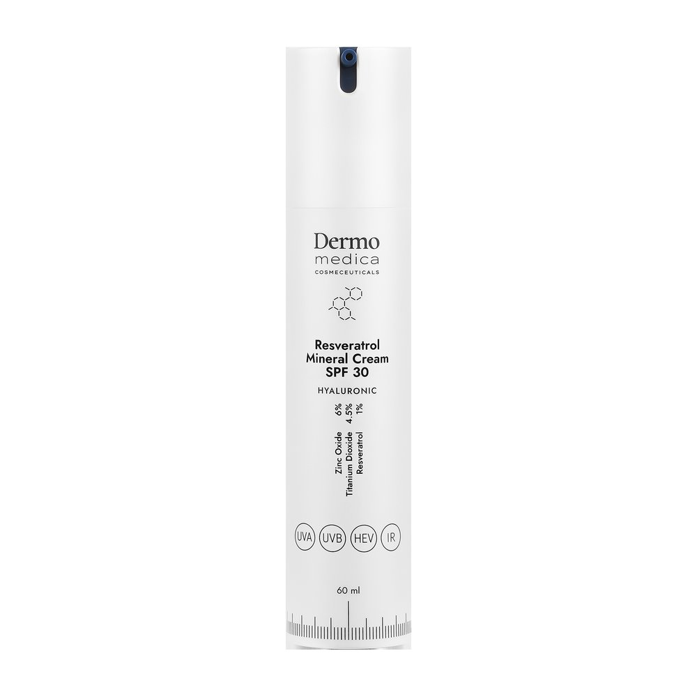 Dermomedica Dermomedica Resveratrol Mineral Cream SPF 30 - Mineralny krem z filtrem i resweratrolem 60ml — Składniki i ocena