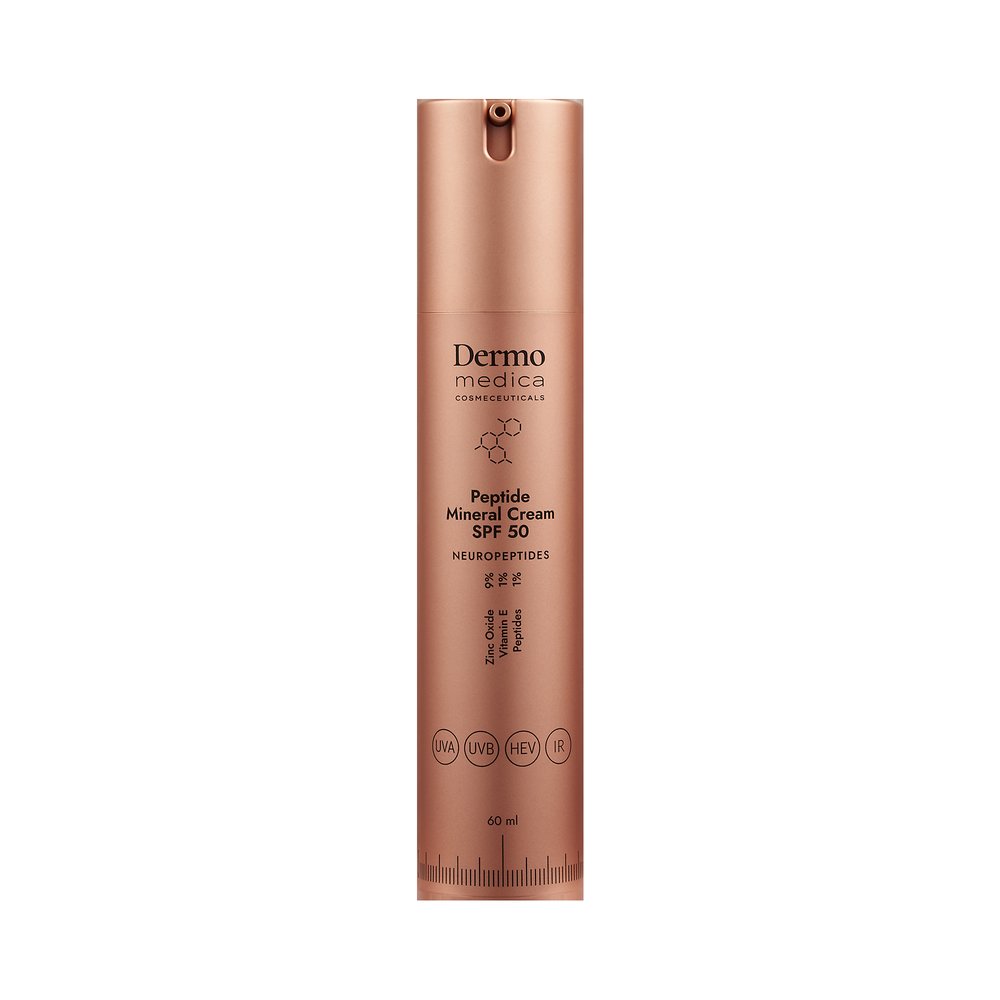 Dermomedica Dermomedica Peptide Mineral Cream SPF 50 - Peptydowy krem z wysoką ochroną przeciwsłoneczną 60ml — Składniki i ocena