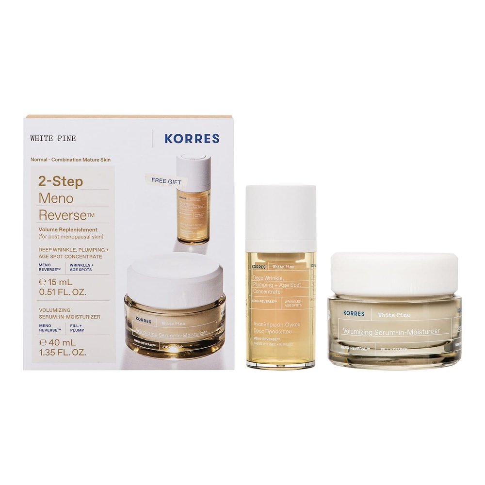 KORRES Korres 2-Step White Pine Set - Zestaw przeciwzmarszczkowy do pielęgnacji twarzy 40ml+15ml