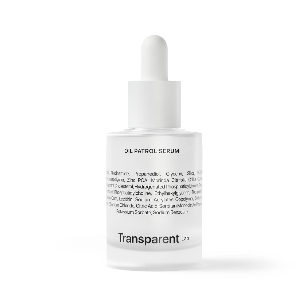 Transparent Lab Transparent Lab Oil Patrol Serum - Matujące serum do skóry tłustej i mieszanej 30ml — Składniki i ocena