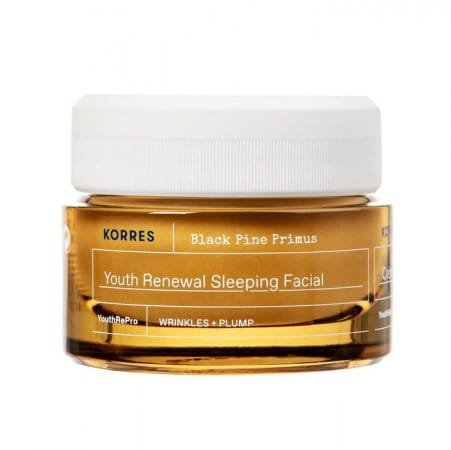 KORRES Korres Black Pine Primus Youth Renewal Sleeping Facial - Przeciwzmarszczkowy krem do twarzy na noc 40ml