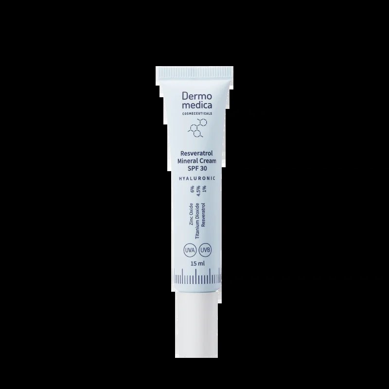 Dermomedica Dermomedica Resveratrol Mineral Cream SPF 30 - Mineralny krem z filtrem i resweratrolem 15ml — Składniki i ocena