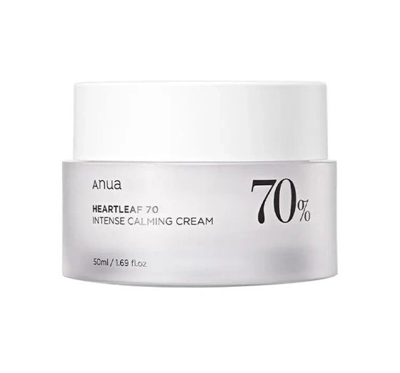 Anua Anua Heartleaf 70% Intense Calming Cream - Intensywnie kojący krem do twarzy 50ml — Składniki i ocena