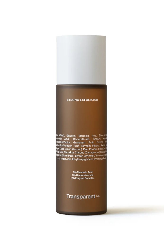 Transparent Lab Transparent Lab Strong Exfoliator – Tonik silnie złuszczający 130 ml — Składniki i ocena
